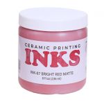 AMACO Ceramic Ink-87 - Bright Red - Matte - 8oz.
