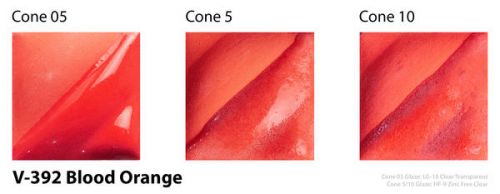 AMACO Velvet Underglaze V-392 - Blood Orange - 1 pint